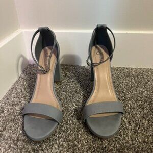 womens grayish blue heels in size 8.5
